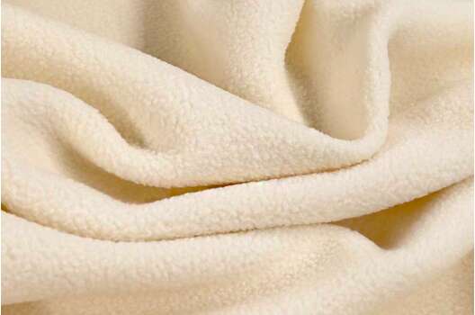 Флис двусторонний, молочный (F103)