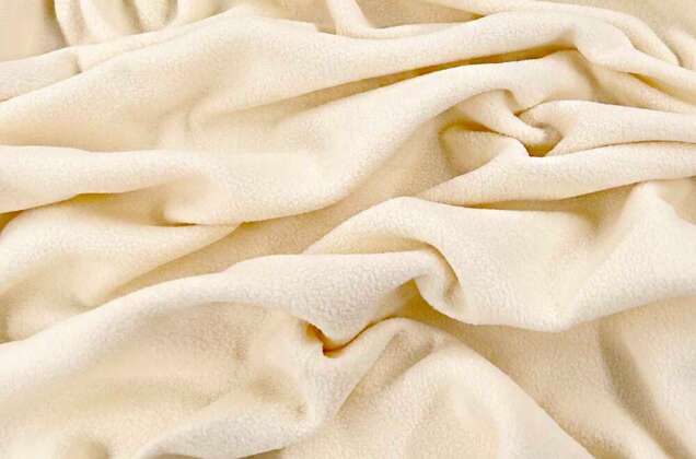 Флис двусторонний, молочный (F103) 4