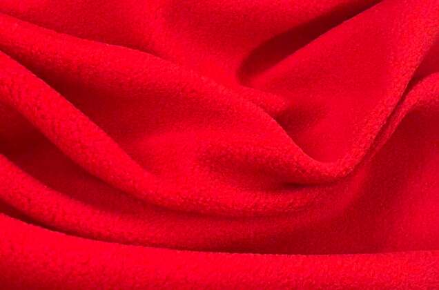 Флис двусторонний, красный (F171) 1