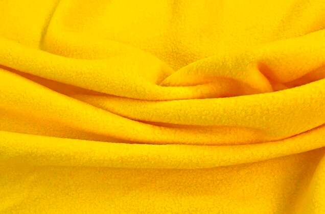 Флис двусторонний, желтый (S001) 2