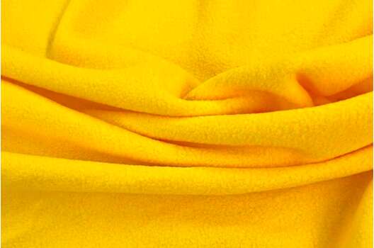 Флис двусторонний, желтый (S001)