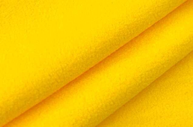 Флис двусторонний, желтый (S001) 3