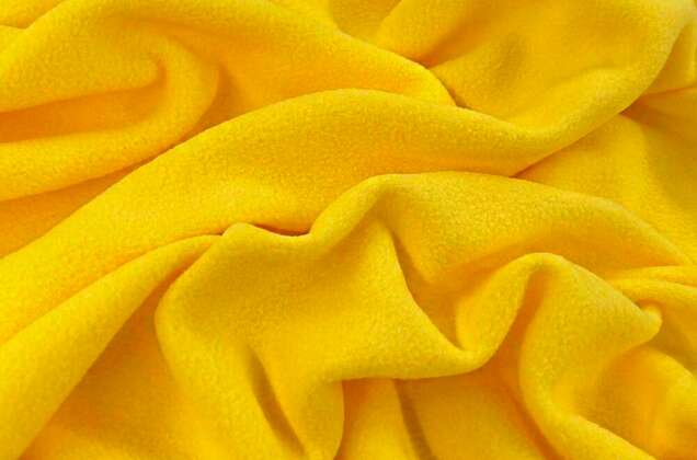 Флис двусторонний, желтый (S001) 4