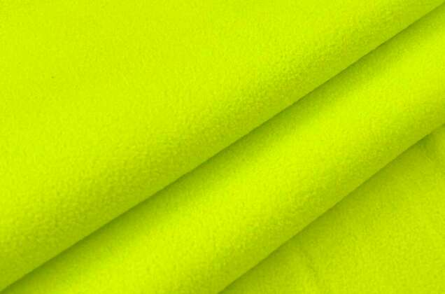 Флис двусторонний, желто-салатовый неон (F229) 1