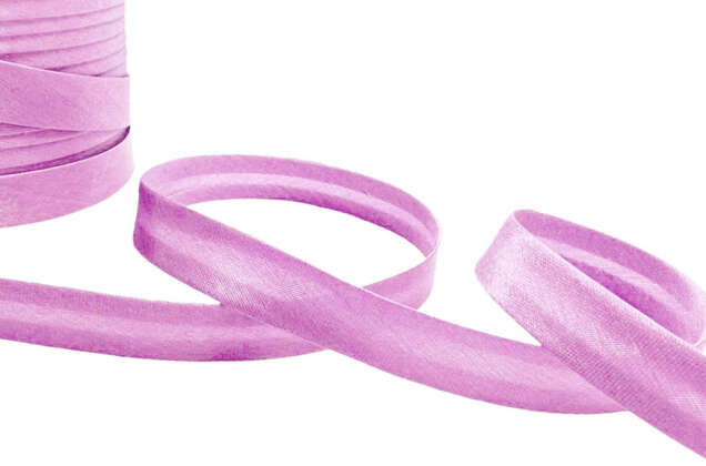Бейка атласная, светло-сиреневая (F165), 15 мм