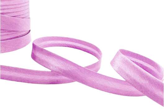 Бейка атласная, светло-сиреневая (F165), 15 мм