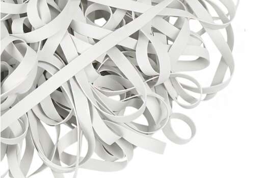 Резинка латексная рифленая без талька 7 мм, белая