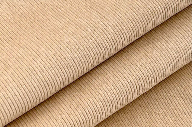 Вельвет 100% хлопок, светло-бежевый, 140 см 1