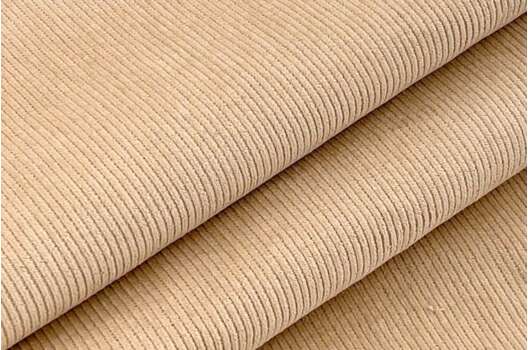 Вельвет 100% хлопок, светло-бежевый, 140 см