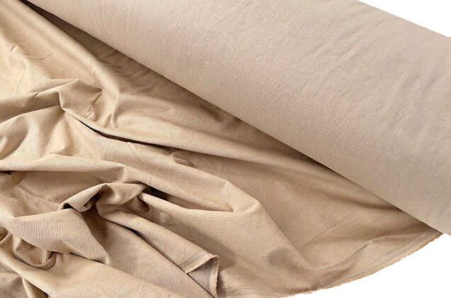 Вельвет 100% хлопок, светло-бежевый, 140 см 4