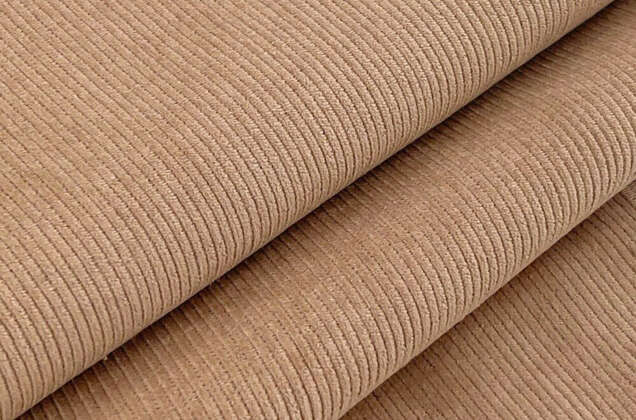 Вельвет 100% хлопок, бежевый, 140 см 2