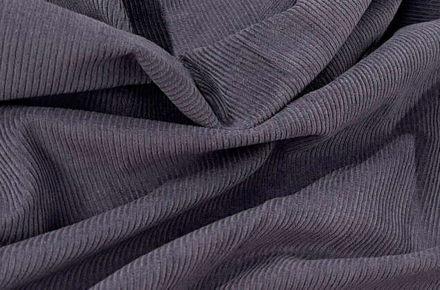 Вельвет 100% хлопок, серый, 140 см