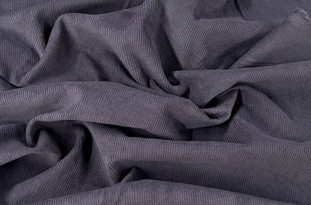 Вельвет 100% хлопок, серый, 140 см 1