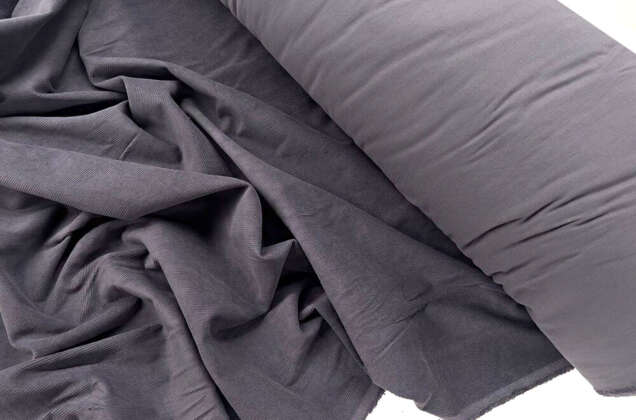 Вельвет 100% хлопок, серый, 140 см 3