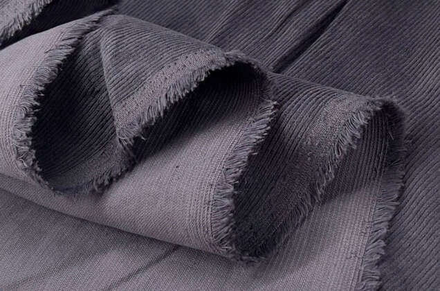 Вельвет 100% хлопок, серый, 140 см 4