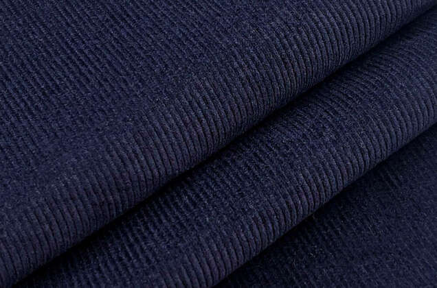 Вельвет 100% хлопок, темно-синий, 140 см 2