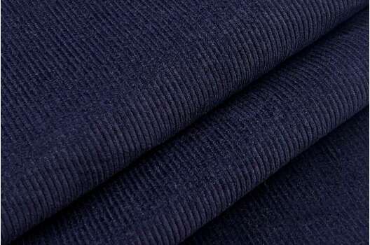 Вельвет 100% хлопок, темно-синий, 140 см