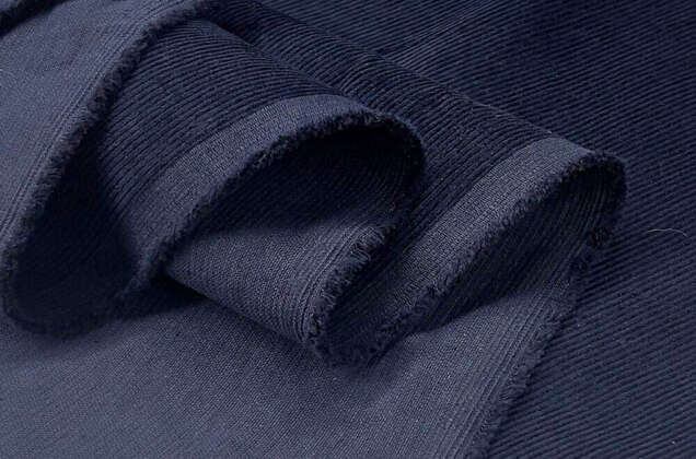 Вельвет 100% хлопок, темно-синий, 140 см 4