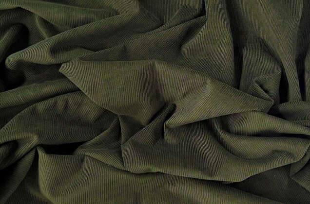 Вельвет 100% хлопок, темно-зеленый, 140 см