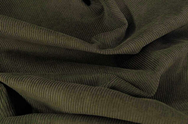 Вельвет 100% хлопок, темно-зеленый, 140 см 1