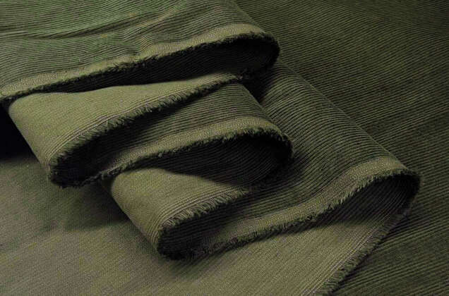 Вельвет 100% хлопок, темно-зеленый, 140 см 3