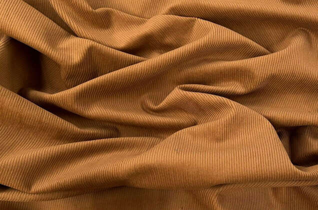 Вельвет 100% хлопок, рыжий, 140 см