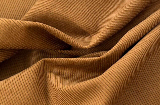 Вельвет 100% хлопок, рыжий, 140 см 1