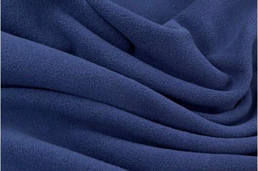 Флис двусторонний, темно-синий (F330)