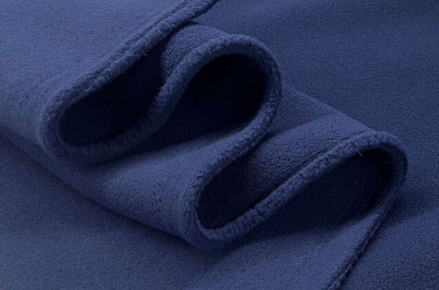 Флис двусторонний, темно-синий (F330) 4