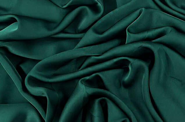 Двойной Армани Шелк, темно-зеленый