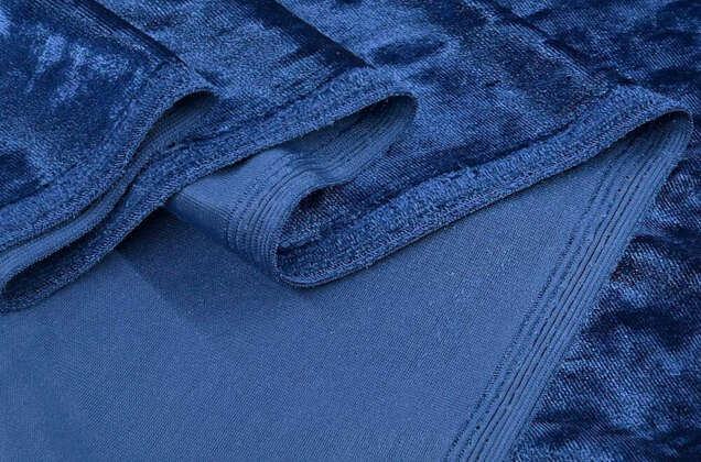 Бархат крэш (мрамор), синий 1