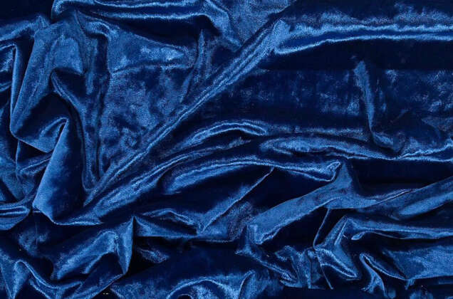 Бархат крэш (мрамор), синий 3