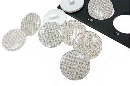 Пуговица пластик на ножке CB3320, белая, 23 мм