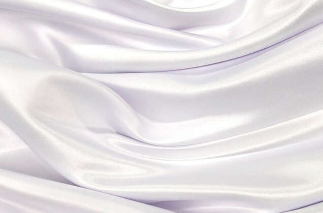 Свадебный сатин (прокатный атлас), белый, Китай