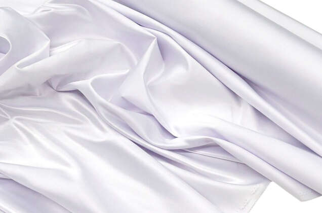 Свадебный сатин (прокатный атлас), белый, Китай 1