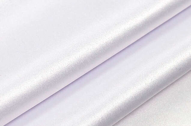 Свадебный сатин (прокатный атлас), белый, Китай 2