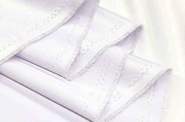 Свадебный сатин (прокатный атлас), белый, Китай 4