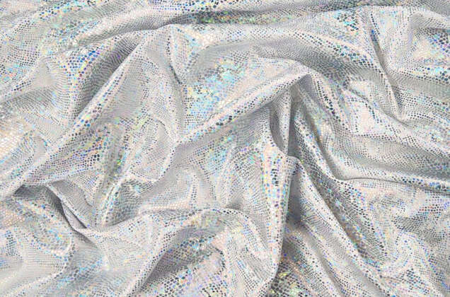 Голограмма диско на масле, белый 1