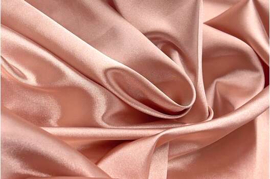 Атлас стрейч, пудрово-персиковый