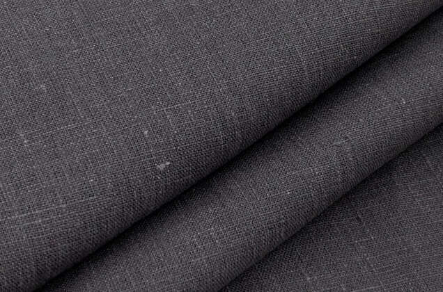 Лен костюмный плотный 09С52 (744), серый графит