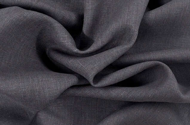 Лен костюмный плотный 09С52 (744), серый графит 2