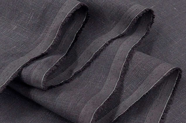 Лен костюмный плотный 09С52 (744), серый графит 4