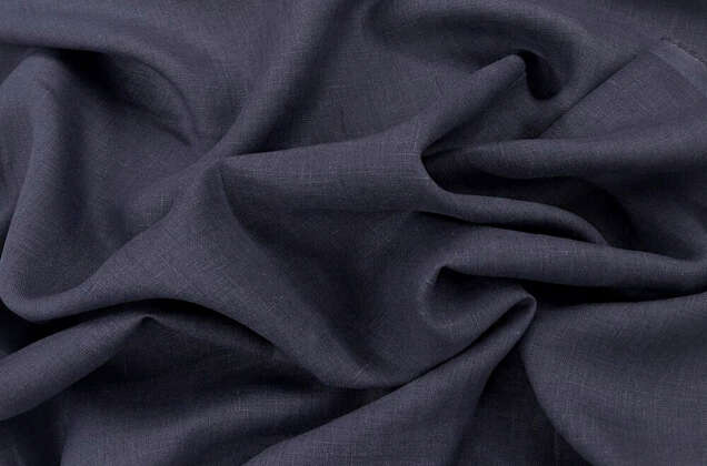 Лен костюмный c эффектом мятости 4С33 (1381), фуме 1