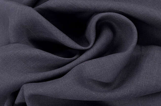 Лен костюмный c эффектом мятости 4С33 (1381), фуме 2