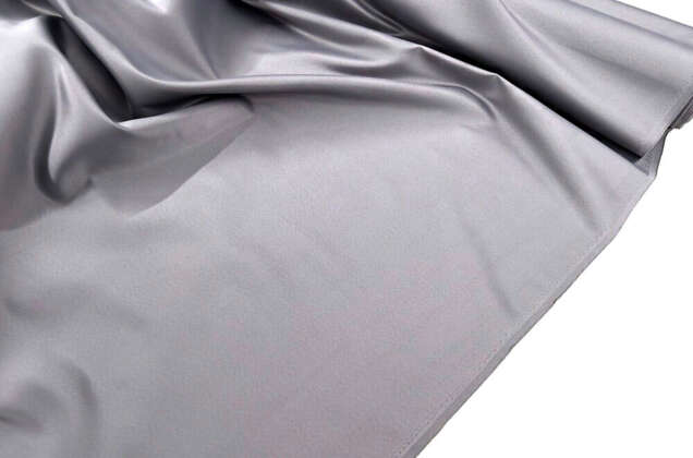 Свадебный сатин матовый, цвет серебряный, арт.27, Турция (УЦЕНКА) 3
