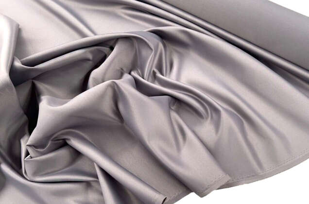 Свадебный сатин матовый, цвет серебряный, арт.27, Турция (УЦЕНКА) 4