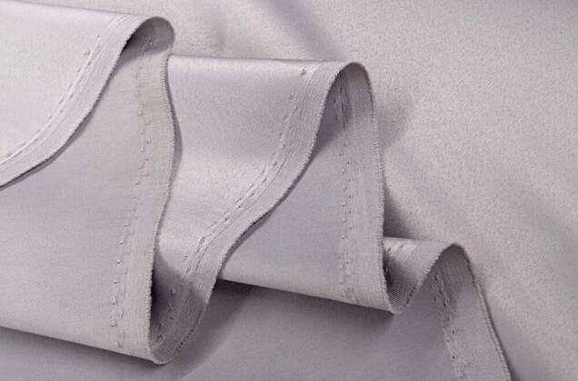 Свадебный сатин матовый, цвет серебряный, арт.27, Турция (УЦЕНКА) 5