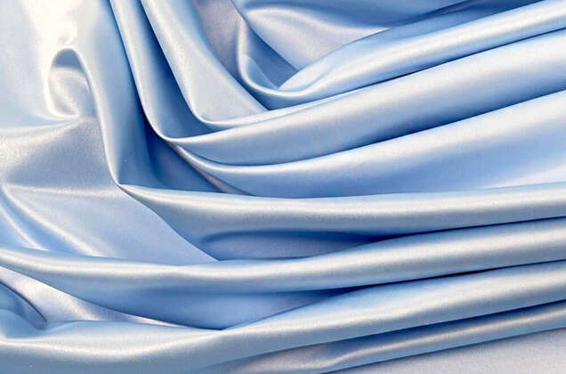 Свадебный сатин (прокатный атлас), светло-голубой, Китай