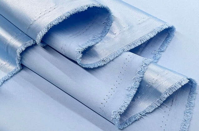 Свадебный сатин (прокатный атлас), светло-голубой, Китай 2