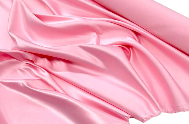 Свадебный сатин (прокатный атлас), розовый, Китай 1